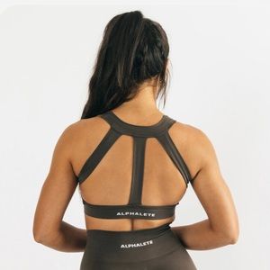Alphalete Mocha Trinity sports bra